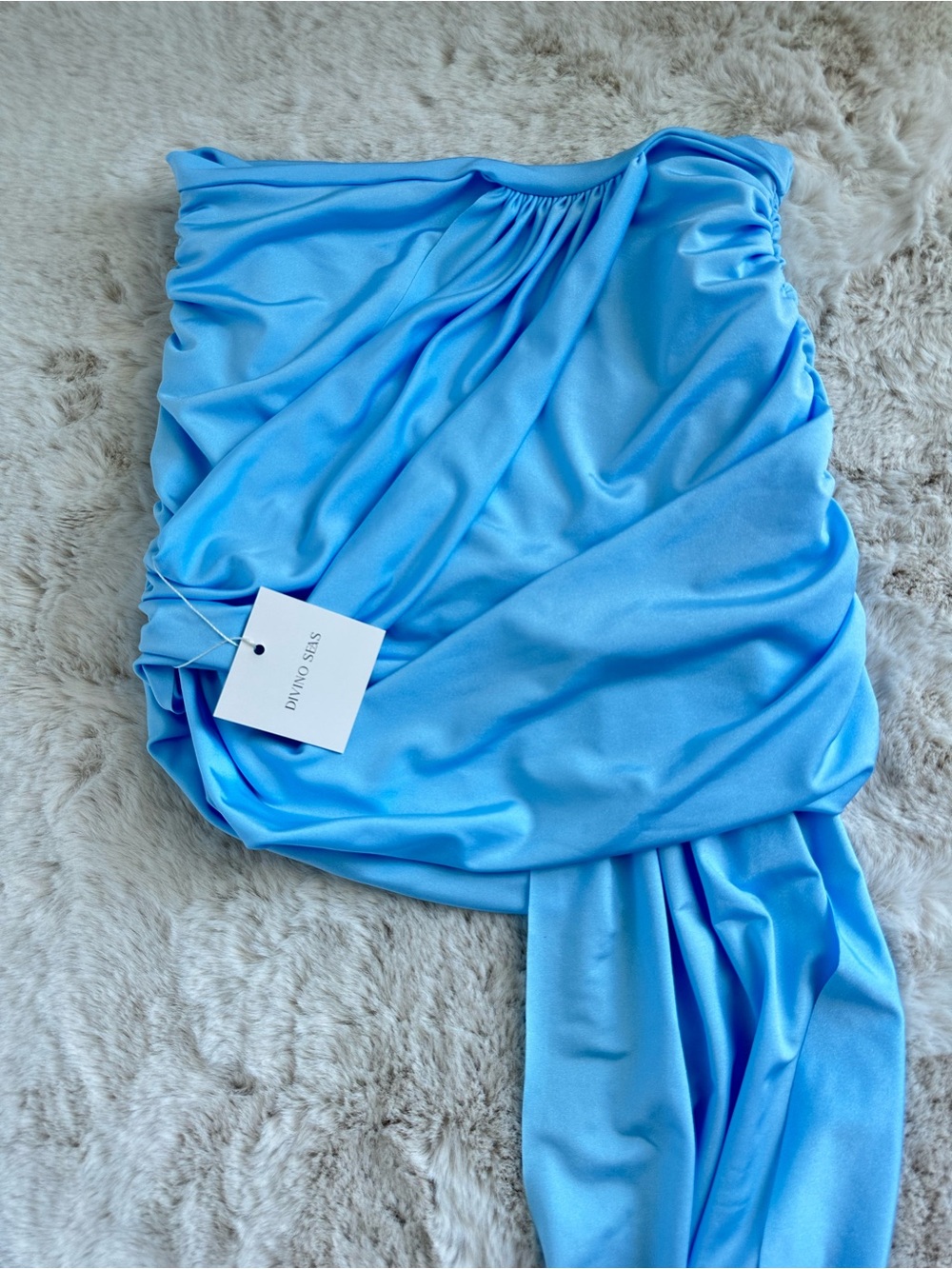 Divino Seas coverups Elise Light Blue Skirt Small NWT swim - Picture 6 of 11